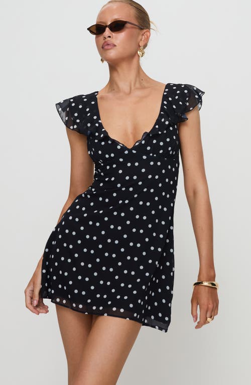 PRINCESS POLLY PRINCESS POLLY I GUESS SO POLKA DOT MINIDRESS 