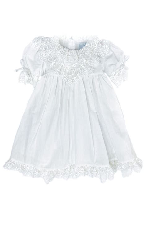 Katherine Embroidered Linen Dress (Toddler)