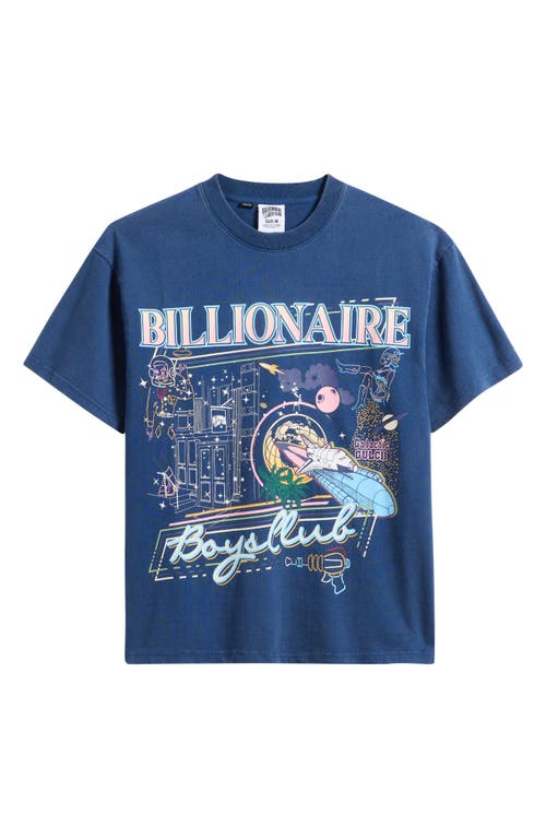 Billionaire Boys Club To The Moon Graphic T-shirt In Blue