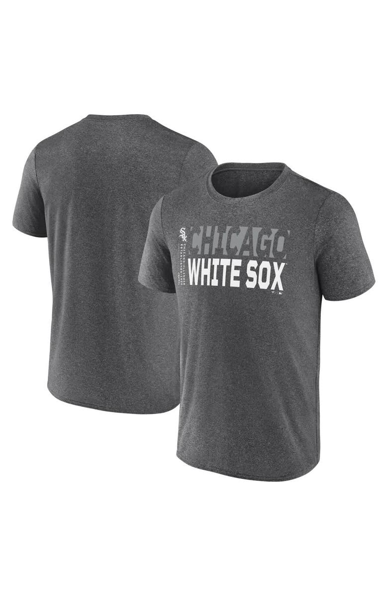 FANATICS Men's Fanatics Heather Charcoal Chicago White Sox Fundamentals Shoot For The Sky T-Shirt, Main, color, Heather Charcoal