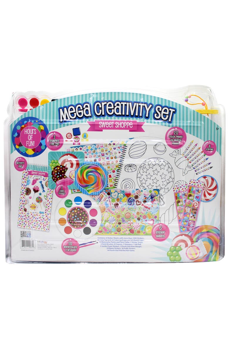 Inkology Mega Creativity Set, Sweet Shoppe Candy Themed Activities, Kids 5+, Alternate, color, Multicolored
