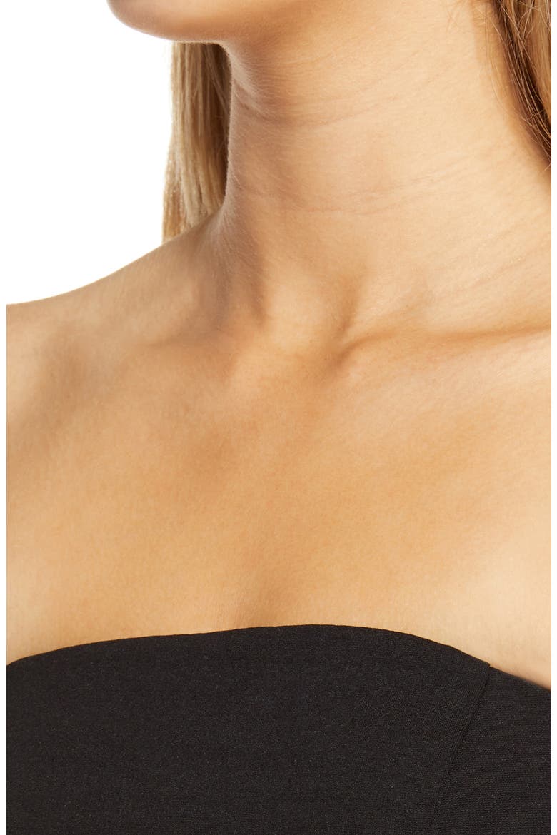 About a Twirl Strapless Skater Dress, Alternate, color, BLACK