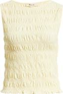 Madewell Smocked Tank Top