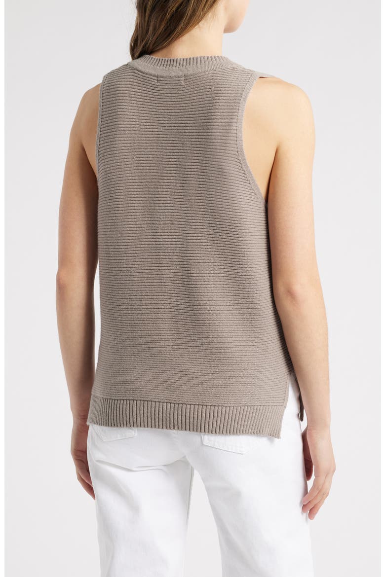 Lillian Relaxed Rib Sweater Tank, Alternate, color, MOON ROCK