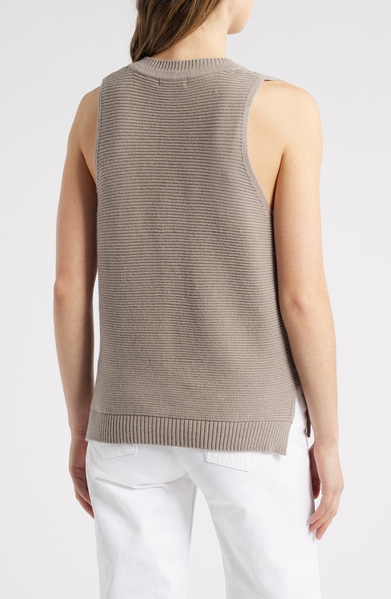 525 america Lillian Relaxed Rib Sweater Tank, Alternate, color, Moon Rock