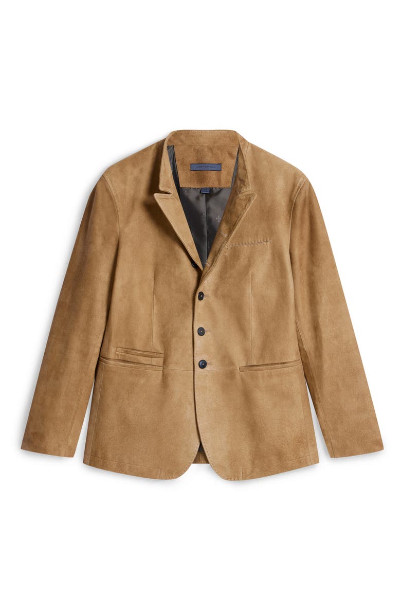 John Varvatos Slim Fit Suede Jacket, Alternate, color, 