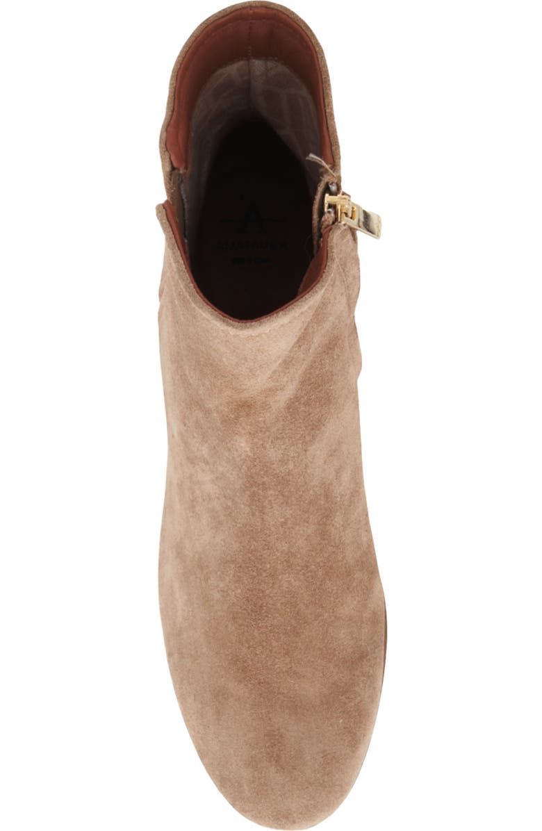 Aquatalia Sahara Weatherproof Bootie, Alternate, color, Champagne Suede
