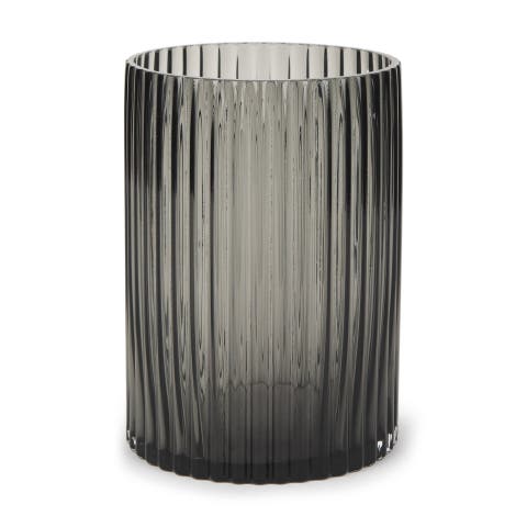 Dawn Ribbed Glass Vase