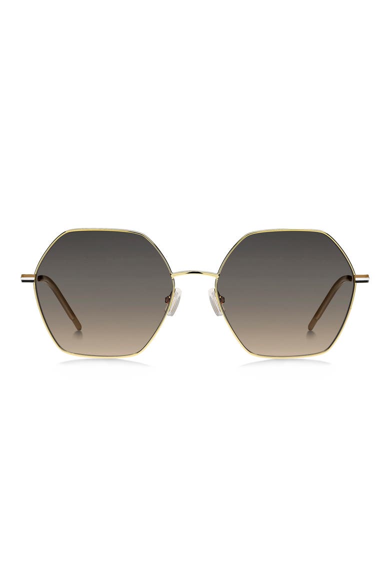 57mm Gradient Geometric Sunglasses, Main, color, 0J5G-PR