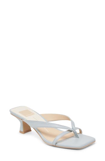 Dolce Vita Brevel Kitten Heel Flip Flop In Blue
