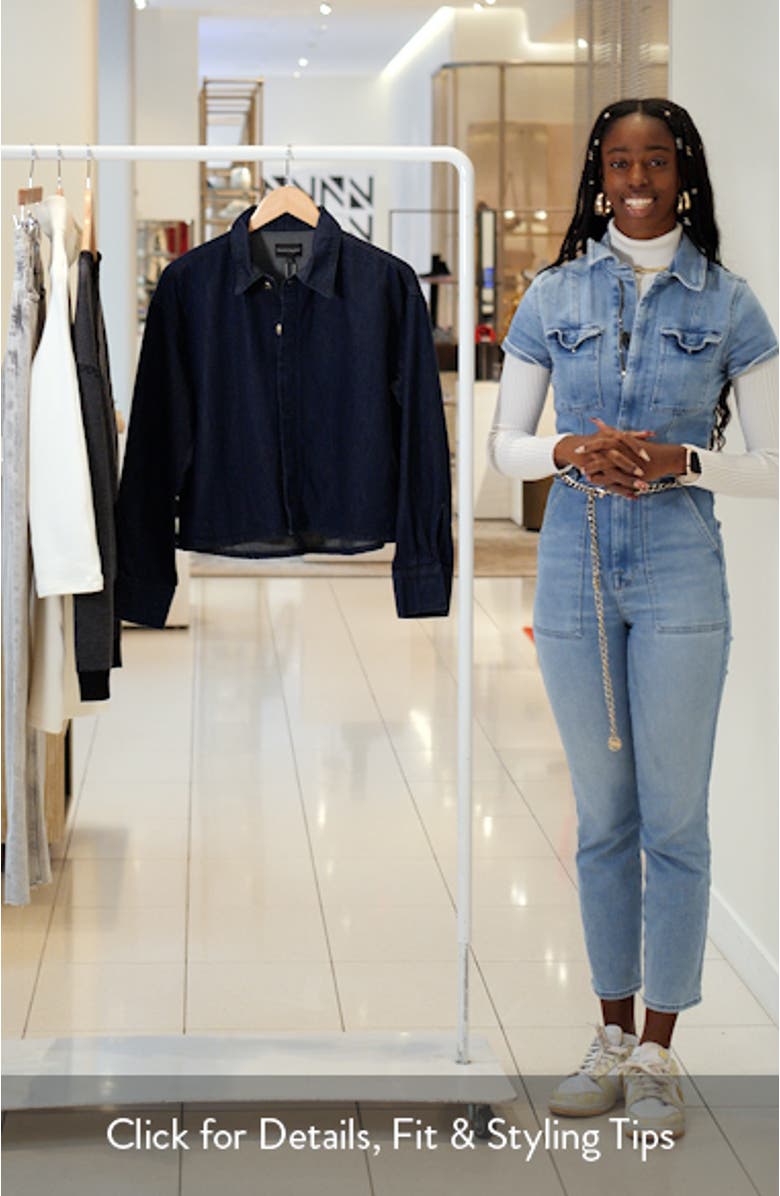 The Brady Crop Denim Shirt, sales video thumbnail