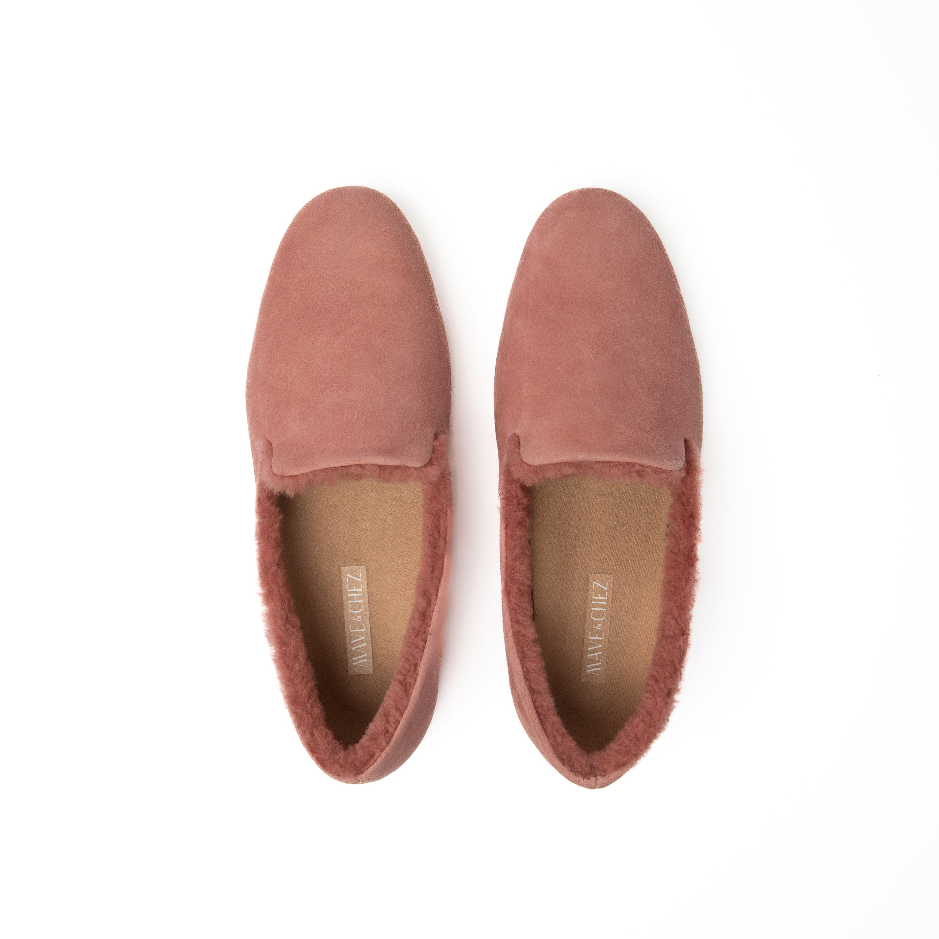 Mave & Chez The Audrey - Arch Support 100% Genuine Shearling, Alternate, color, Rosy Pink