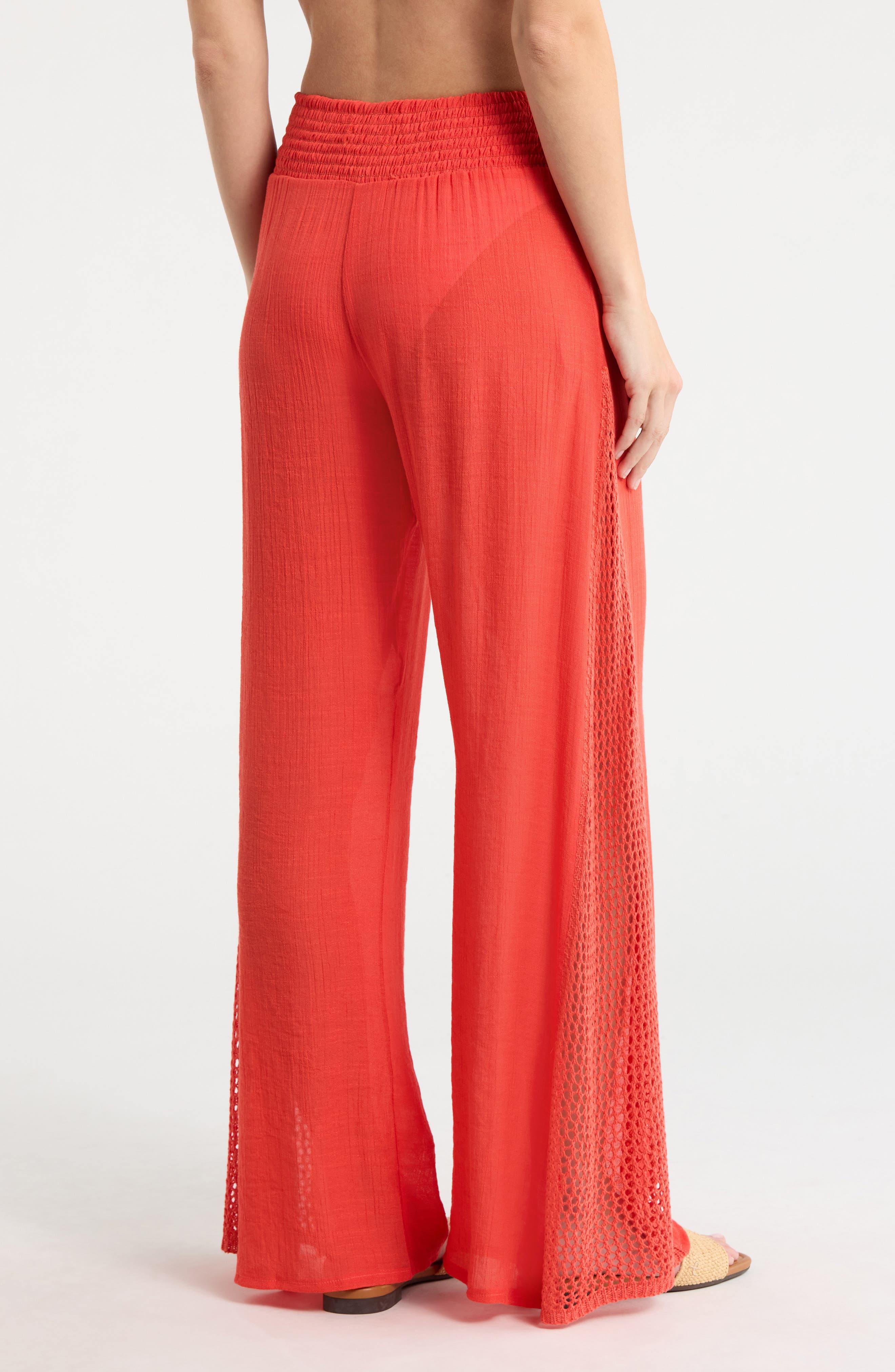 Crochet Panel Cover-Up Pants - image 4