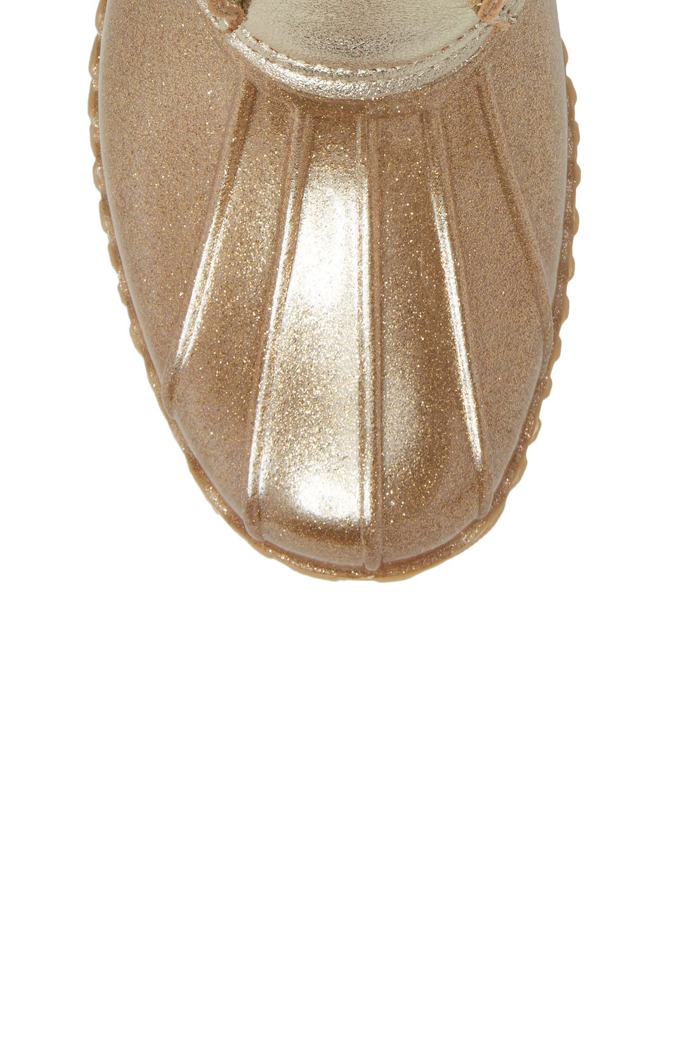 'Chloe' Rain Boot, Alternate, color, PLATINUM GLITTER LEATHER