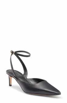 Nordstrom Greenwich Ankle Strap Pointed Toe Slingback Pump