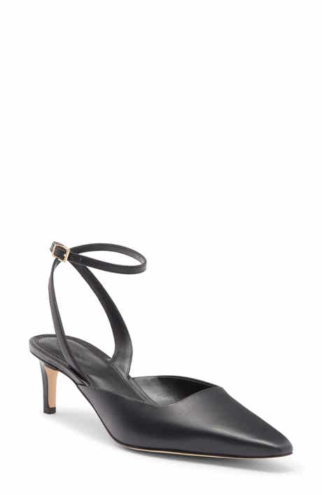 Nordstrom Greenwich Ankle Strap Pointed Toe Slingback Pump