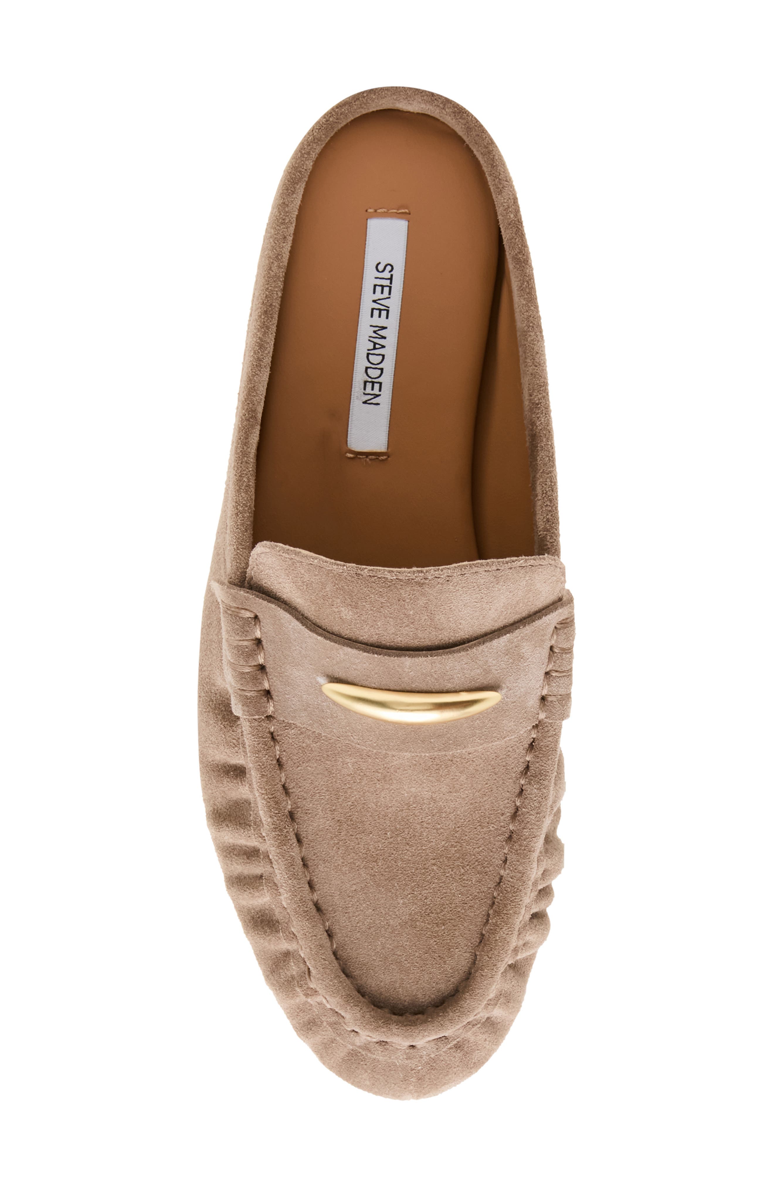 Rixy Metal Crescent Mule, Alternate, color, TAUPE SUEDE