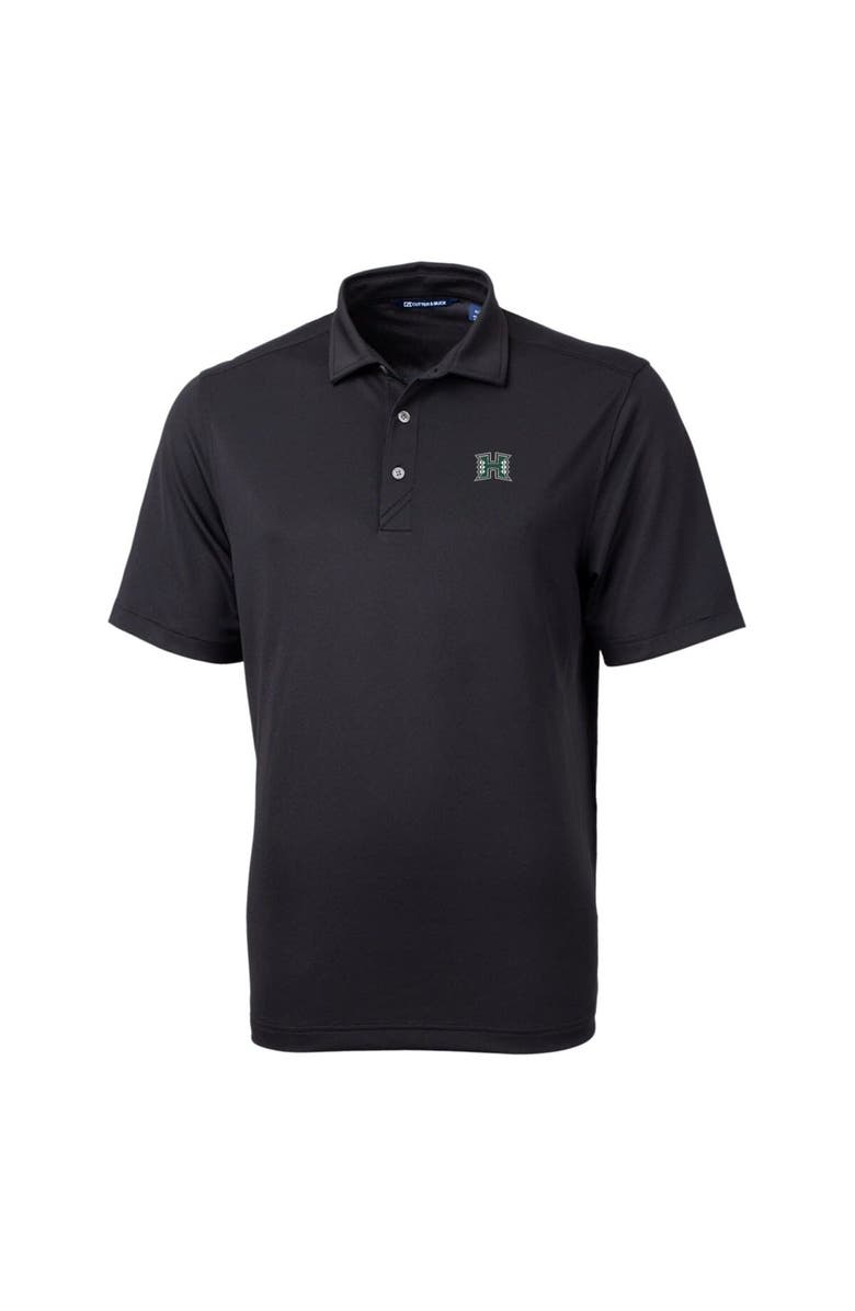 Cutter & Buck Men's Cutter & Buck Black Hawaii Warriors Big & Tall Virtue Eco Pique Recycled Polo, Main, color, 