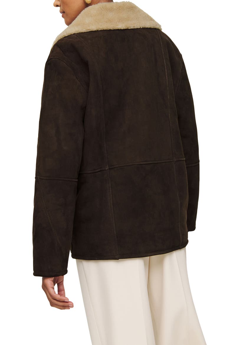 Veda Luca Shearling Jacket, Alternate, color, MOLE