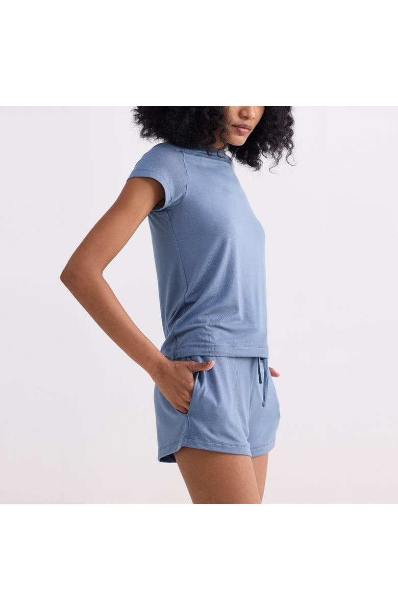 Reistor Essential Short Sleeve Tee in Blue, Alternate, color, Blue