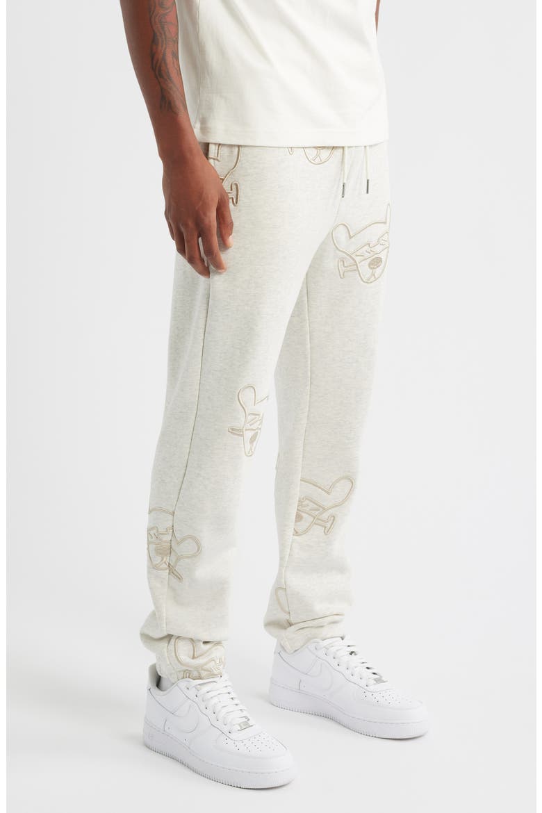 Chopped & Screwed Joggers, Alternate, color, HEATHER OATMEAL