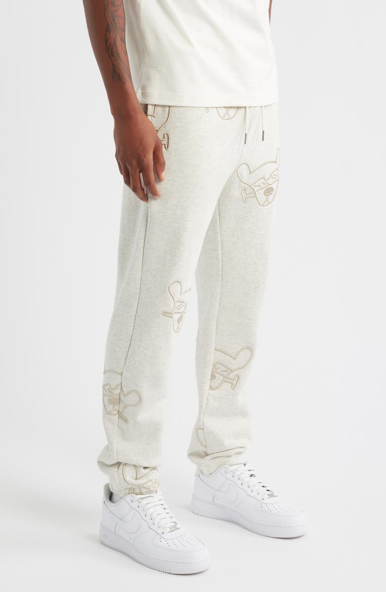 VIC GARCIA WORLD Chopped & Screwed Joggers, Alternate, color, Heather Oatmeal