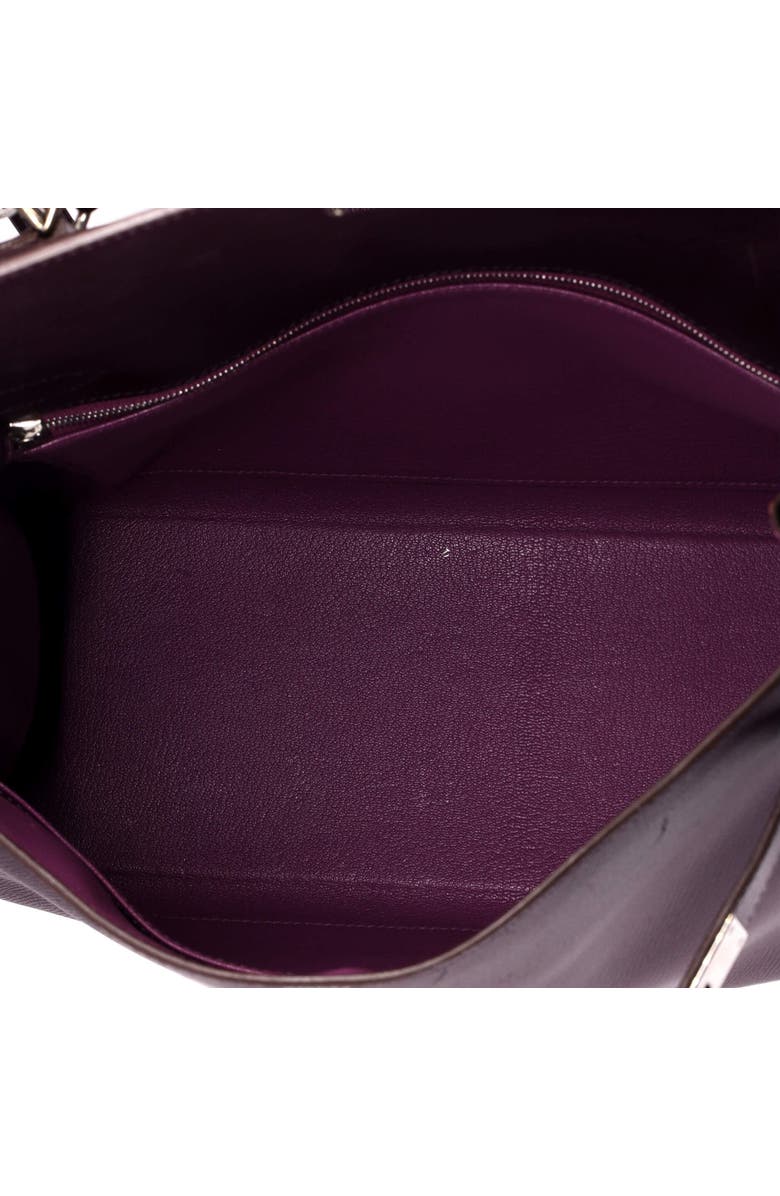 Pre-Owned Hermes Kelly Handbag Bicolor Epsom with Palladium Hardware 32, Alternate, color, Bicolor-Raisin/Cyclamen