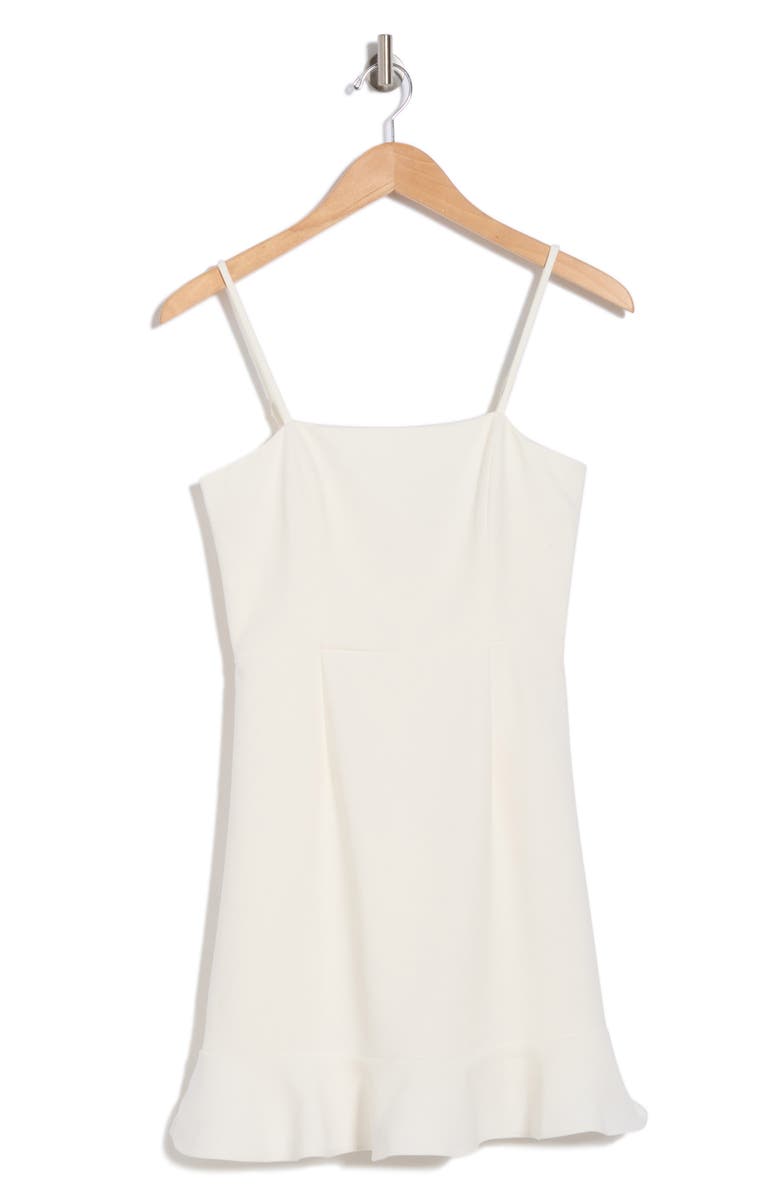 French Connection Whisper Frill Hem Cami Minidress, Alternate, color, Summer White