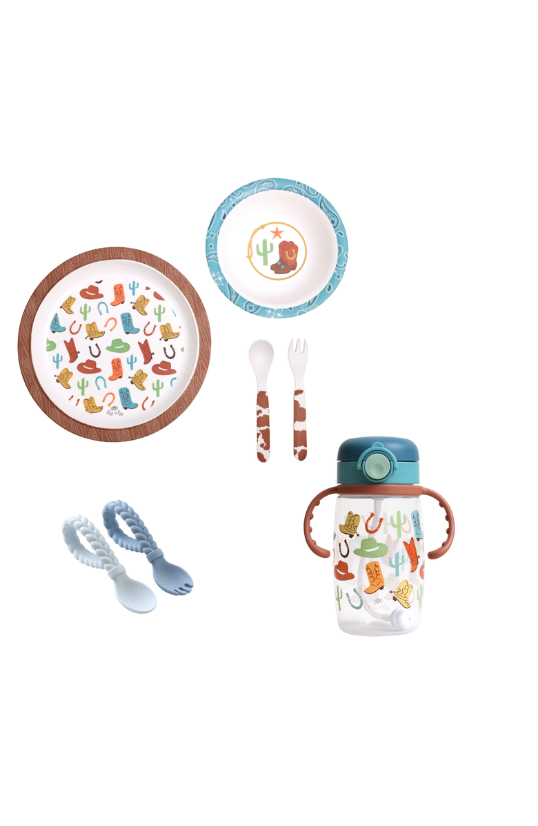 Itzy Ritzy Itzy Sips and Bisto Set, Main, color, Western