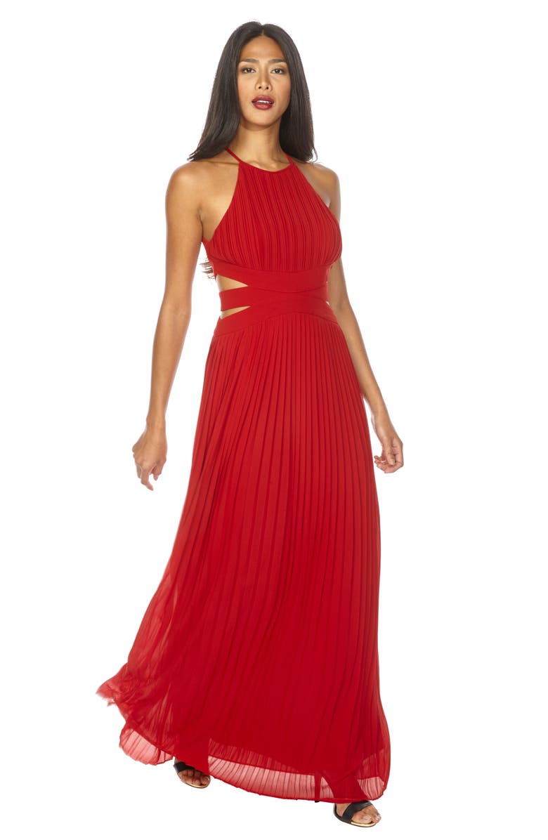 TFNC Boston Cutout Maxi Dress, Alternate, color, 