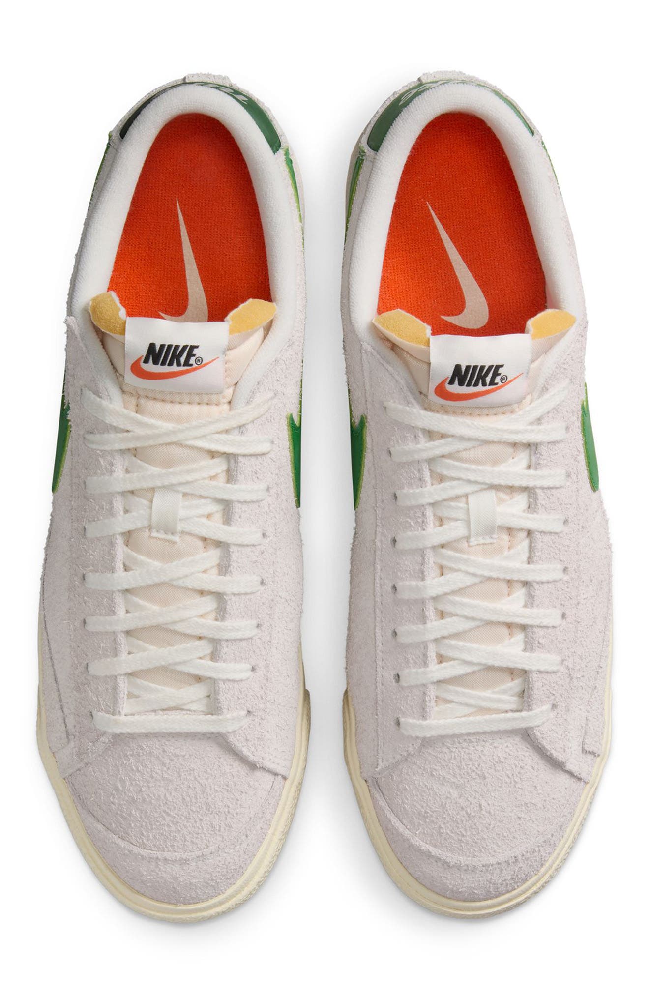 Blazer Low '77 Premium Sneaker, Alternate, color, WHITE/ GREEN/ COCONUT MILK