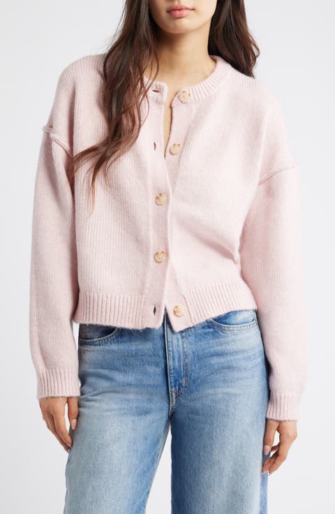 Exposed Seam Relaxed Fit Cardigan