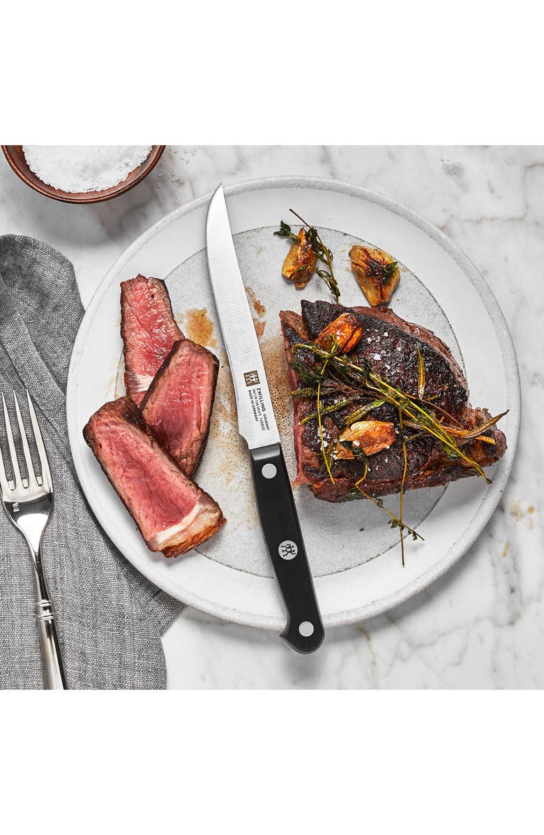 ZWILLING 4-Piece Gourmet Steak Knife Set, Alternate, color, Silver