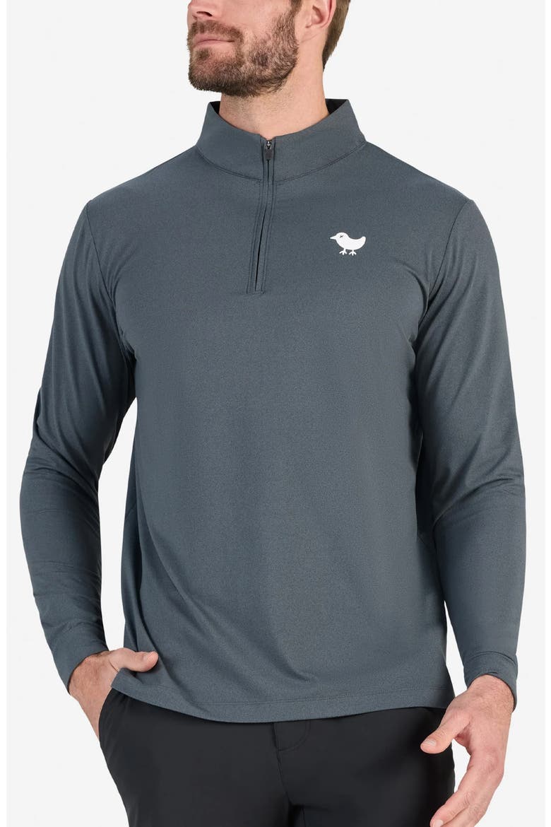 Velocity Quarter-Zip Pullover, Main, color, CHARCOAL GRAY