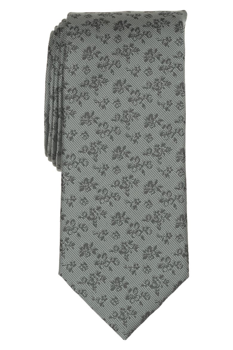 Menorca Floral Tie, Main, color, HUNTER