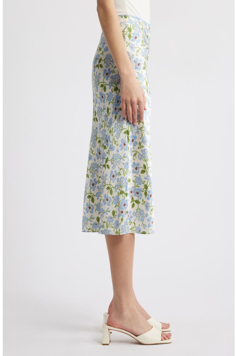 Elowena Silk Skirt, Alternate, color, IVORY STRAWBERRY MOON FLORAL