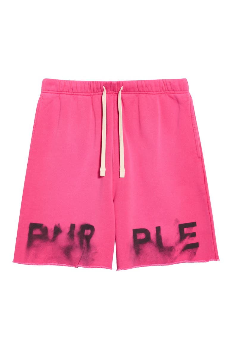 Cotton Fleece Sweat Shorts, Alternate, color, PINK