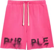 PURPLE BRAND Cotton Fleece Sweat Shorts