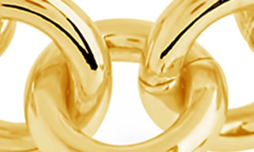 Sterling Forever Fianna Mixed Link Chain Necklace In Gold