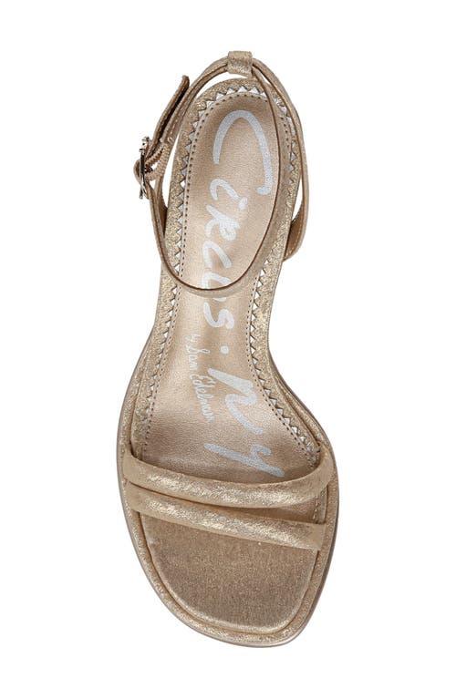 Circus Ny By Sam Edelman Holly Ankle Strap Sandal In Soft Gold