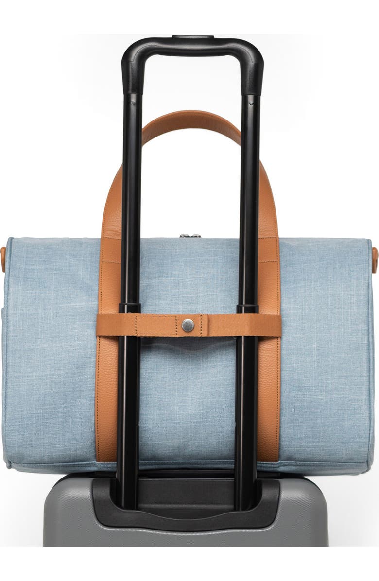 Herschel Supply Co. Novel Recycled Nylon Duffle Bag, Alternate, color, Ashley Blue Crosshatch