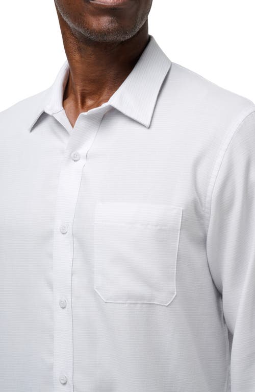 Travismathew Little Leary Short Sleeve Button-up Shirt In White