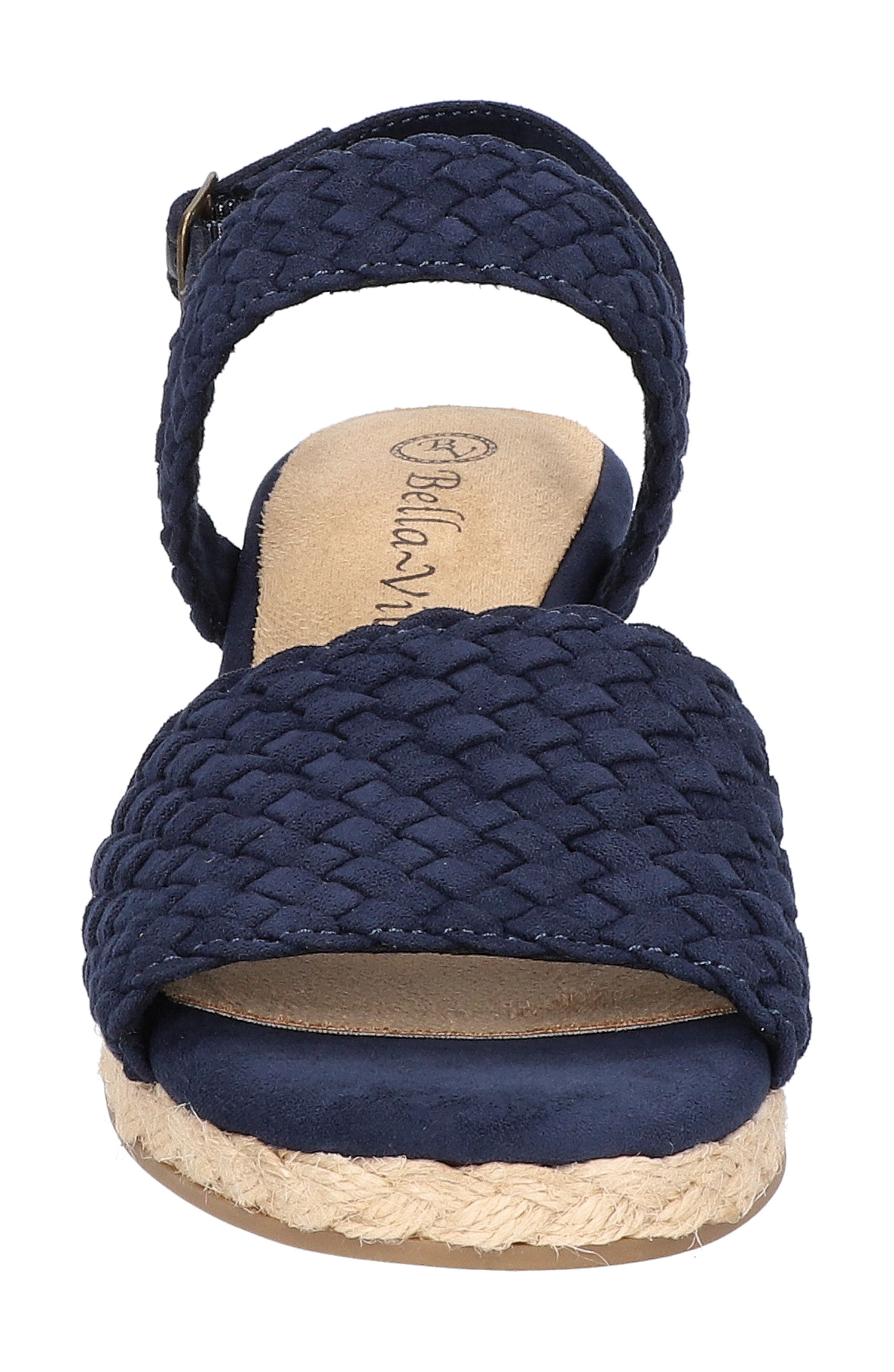Mariella Slingback Wedge Sandal, Alternate, color, NAVY SUEDE