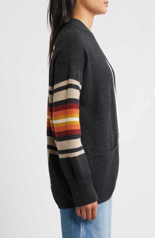 Pendleton Sierra Springs Open Front Cardigan In Black
