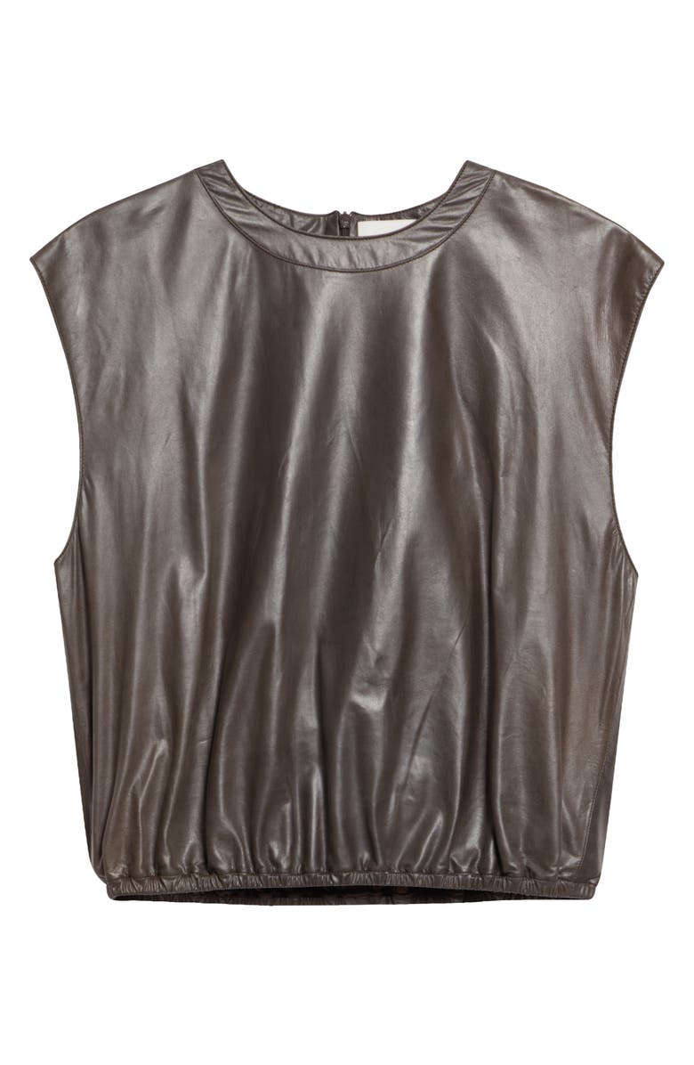 TWP Lamb Leather Muscle T-Shirt, Alternate, color, 