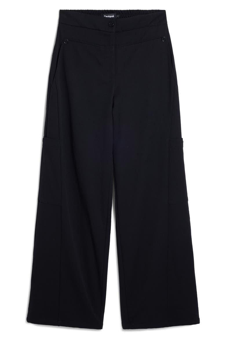 Wide Leg Pants, Alternate, color, BLACK