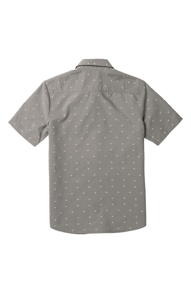 Volcom Kids' Crownstone Short Sleeve Button-Up Shirt, Alternate, color, 