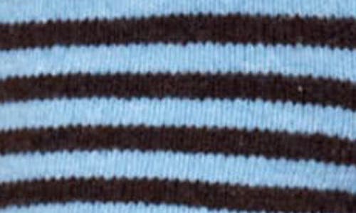 Blu Pepper Stripe Cardigan In Blue