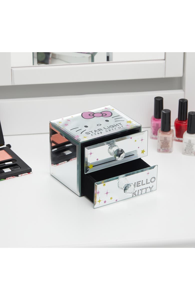 Hello Kitty ''Star Light Star Bright'' Mirror Glass Jewelry Box Organizer, Alternate, color, NO COLOR