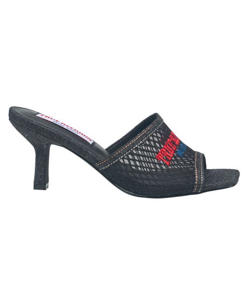 True Religion Coi Mesh Slip On Heel In Black